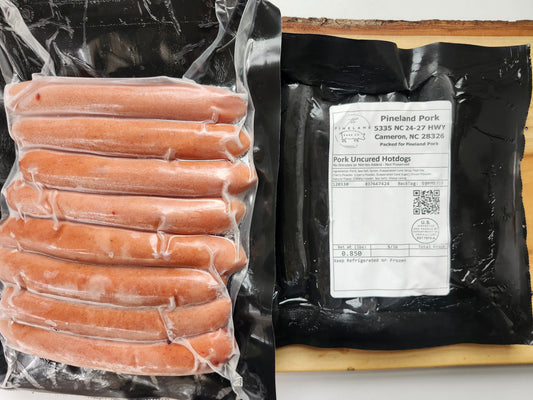 Pork Uncured Hot Dogs
